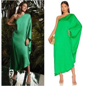 L'AGENCE Selena One Shoulder Green Dress (NWT) (size XXS)